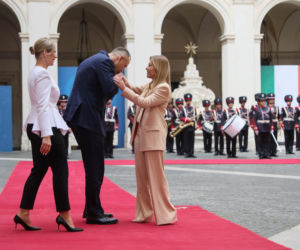 Marta Nawrocka we Włoszech