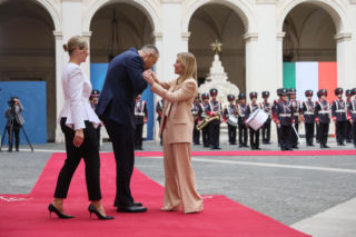 Marta Nawrocka we Włoszech