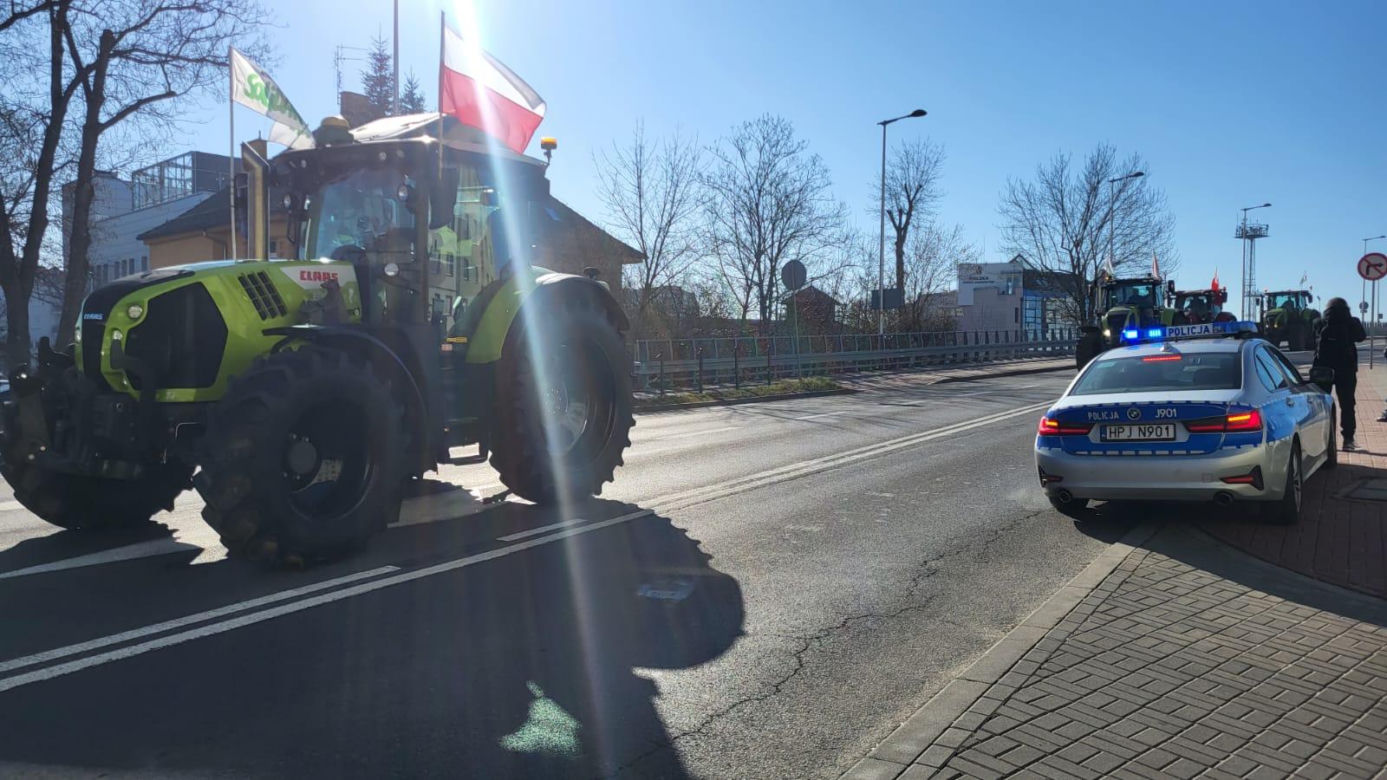 Protest rolników w Opolu w środę 19 marca 2025 roku
