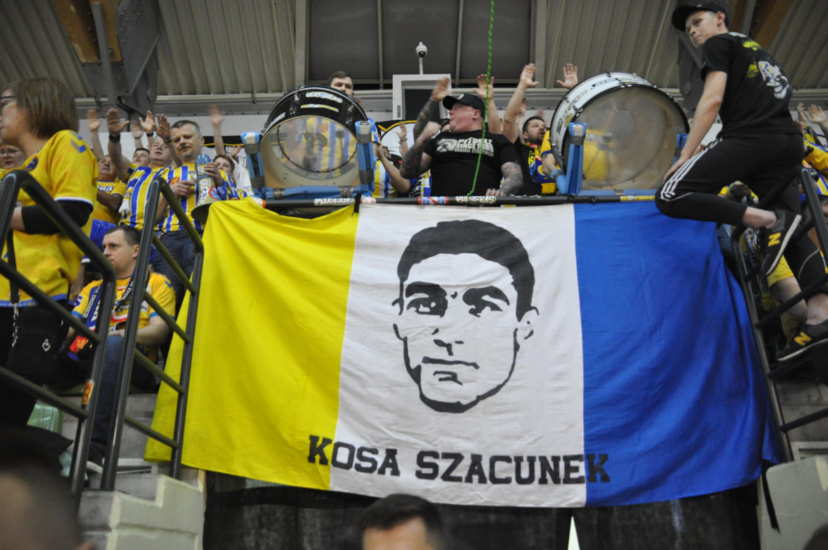 Kibice na meczu Industria Kielce - SC Magdeburg