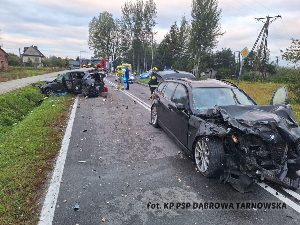 Groźny wypadek w miejscowości Borki koło Szczucina