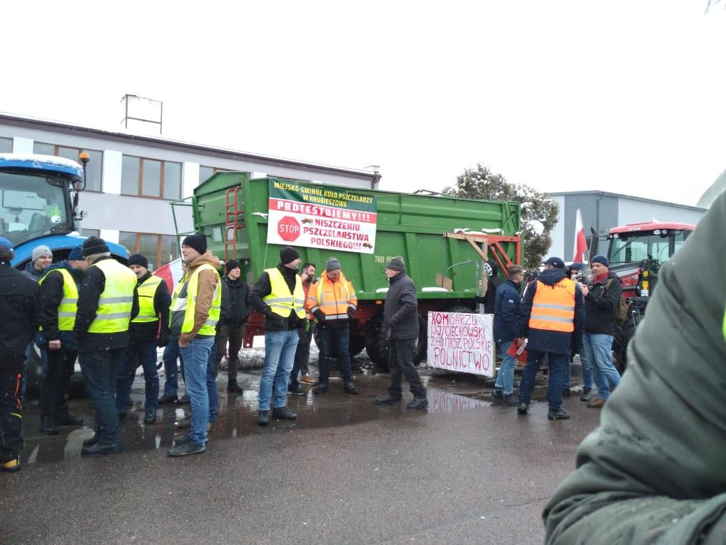 Protest rolników w Hrubieszowie - 9 lutego 2024