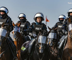 Miss Polski z Katowic wstąpiła na jeden dzień do policji. Anna Maria-Jaromin wzięła udział w teście sprawnościowym