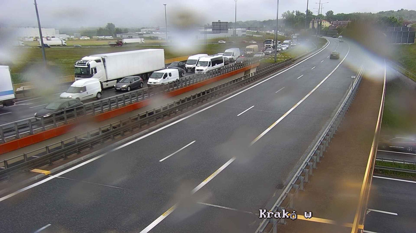 Paraliż dróg w Krakowie