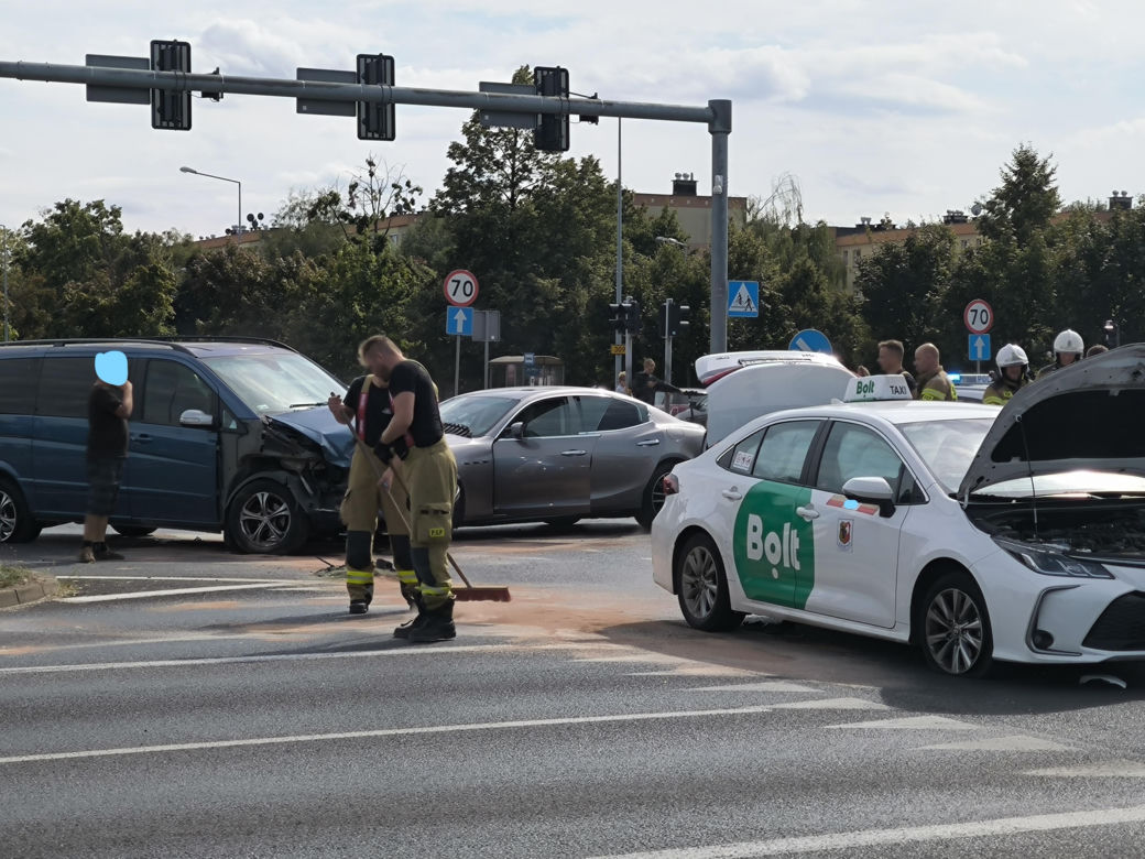 Wypadek pod Trapezem w Lesznie
