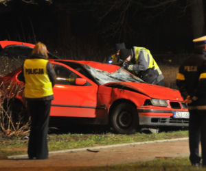 BMW serii 3 Compact E36 wypadek w Kamieniu Pomorskim
