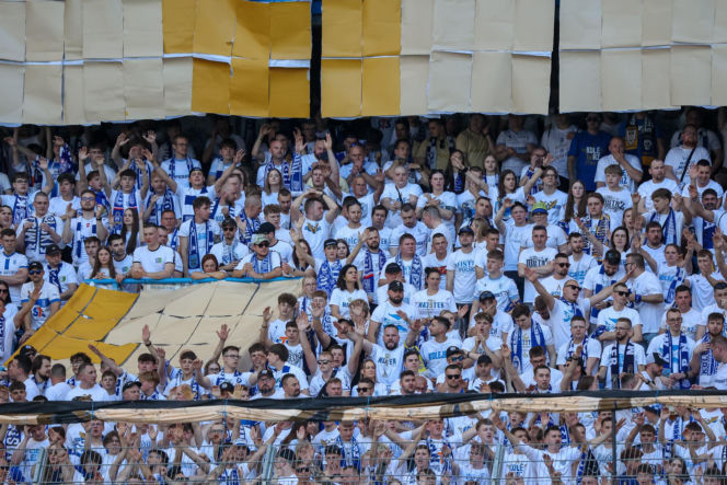 Kibice na meczu Lech Poznań - Wisła Płock