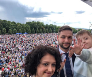 Patryk Jaki na pielgrzymce