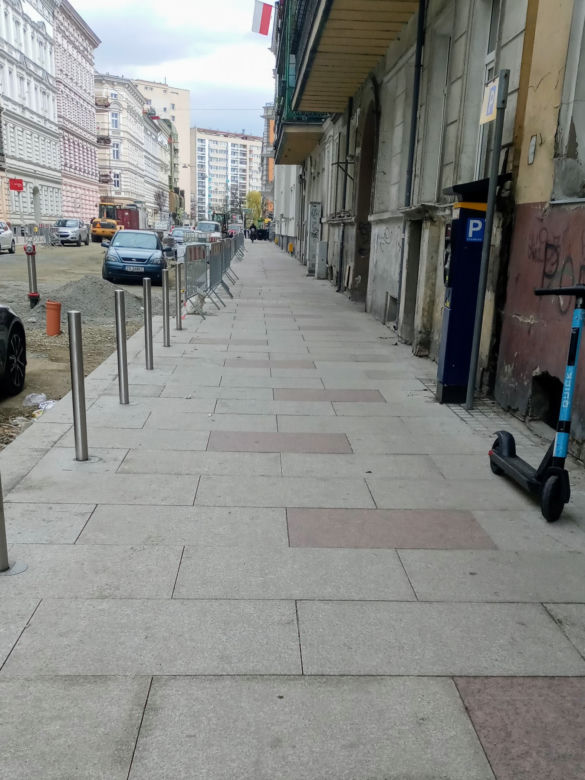 Nowe chodniki na ul. Boh. Getta Warszawskiego