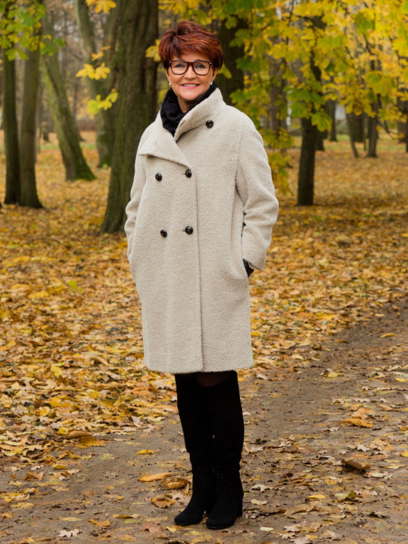 Jolanta Kwaśniewska nawet jesienią jest stylowa