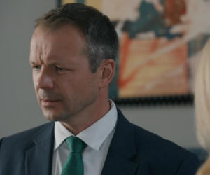 Barwy szczęścia, odcinek 3286. Bruno (Lesław Żurek), Karolina (Marta Dąbrowska)