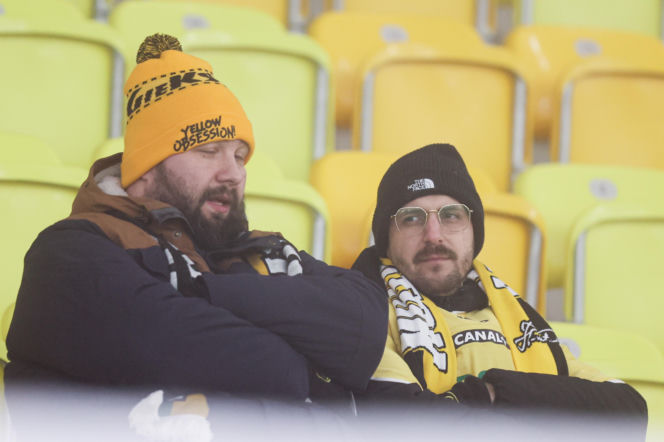 GKS Katowice - Pogoń Szczecin, zdjęcia kibiców i zawodników z meczu 17. kolejki PKO BP Ekstraklasy