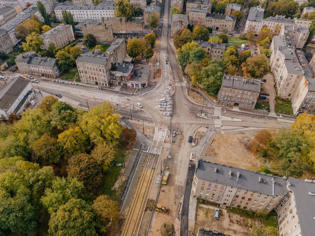 Remont ul. Wojska Polskiego w Łodzi