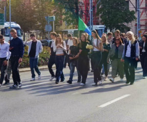 Spacerek na uniwerek w Szczecinie