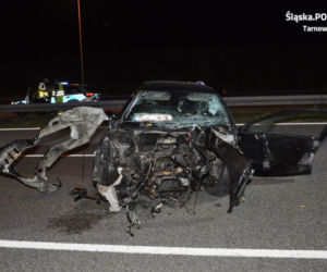 Wypadek na A1 w Wieszowej. Nie żyje 27-latek [ZDJĘCIA]