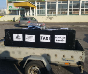 Protest taksówkarzy w Bydgoszczy 