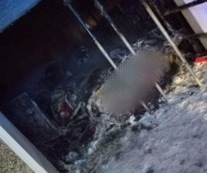 Pożar budynku gospodarczego w Wierzbowie pod Łomżą