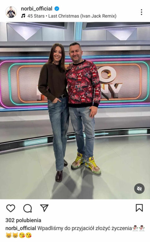 Izabella Krzan i Norbi w "Kole fortuny"