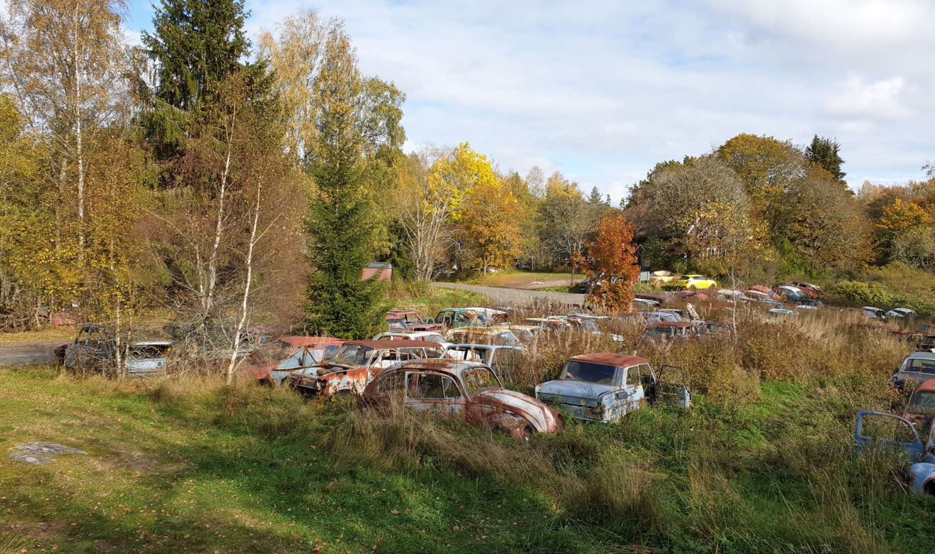 Skandynawskie cmentarzysko samochodów 