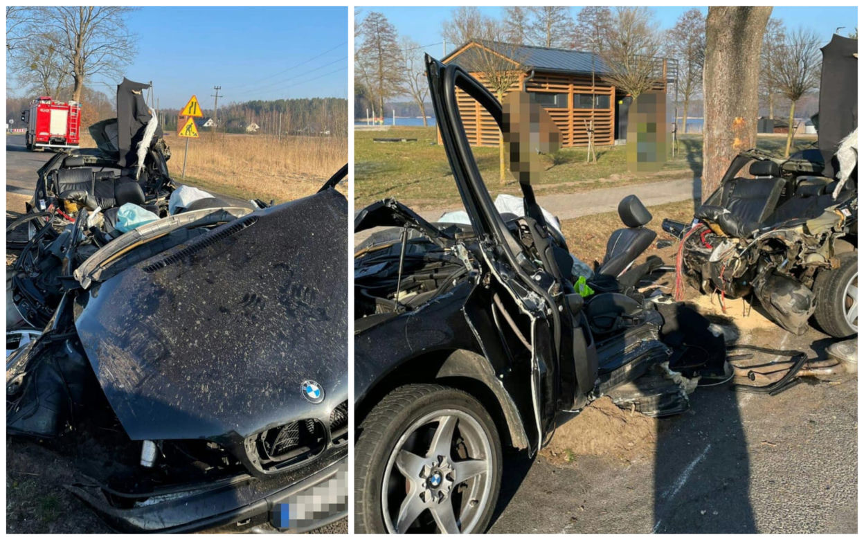 Tragiczny wypadek w Trzciance! Trzej młodzi mężczyżni zginęli na miejscu [ZDJĘCIA]