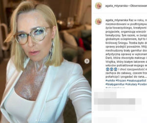 Agata Młynarska zabalowała z brokatem. 