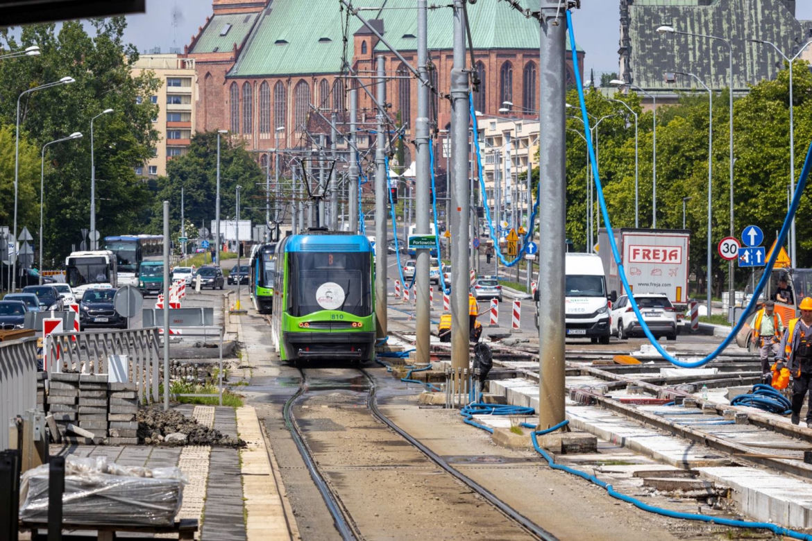 Przebudowa układu drogowego na Międzyodrzu - czerwiec 2022