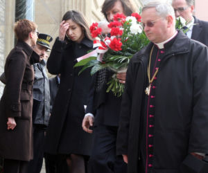 Marta Kaczyńska i Marcin Dubieniecki na Wawelu