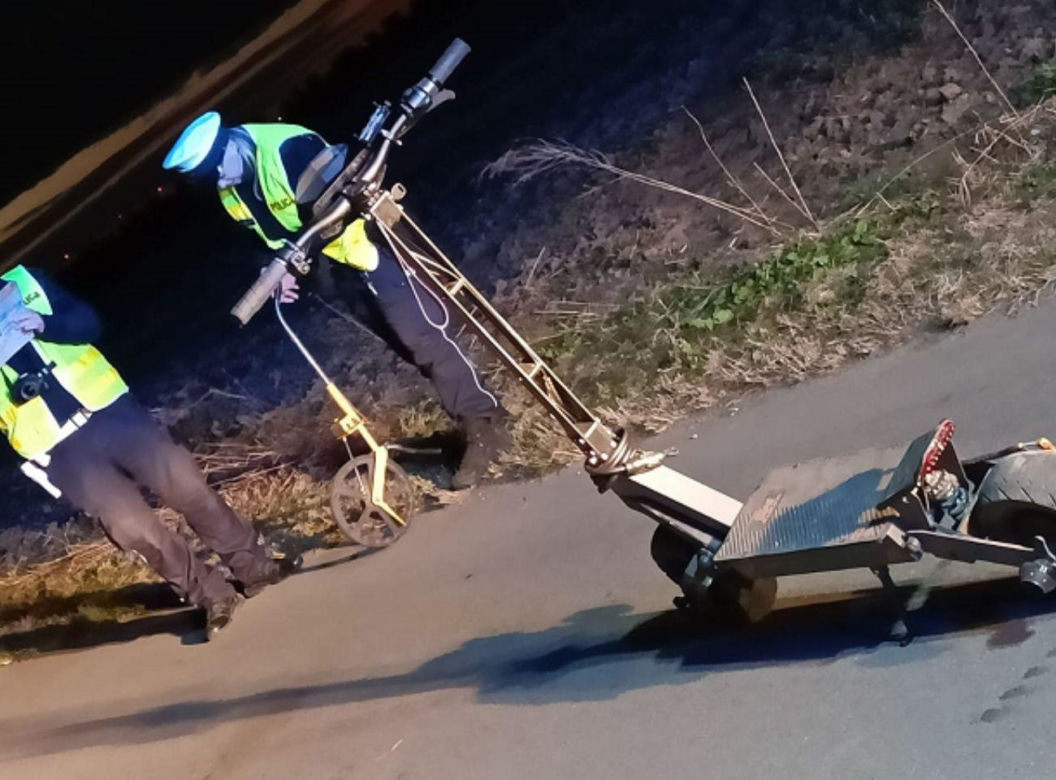 Dziecko jest w ciężkim stanie po wypadku na hulajnodze elektrycznej. Chłopiec pożyczył ją tylko na chwilę
