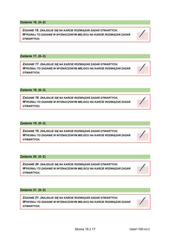 Próbny egzamin ósmoklasisty – ARKUSZ ZADAŃ MATEMATYKA
