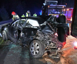 Dargobądz. Zginęła 25letnia kobieta uderzając w tył samochodu ciężarowego