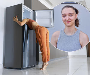 Żeby przeżyć upał, włożyła głowę do lodówki! Było ponad 40 stopni w cieniu