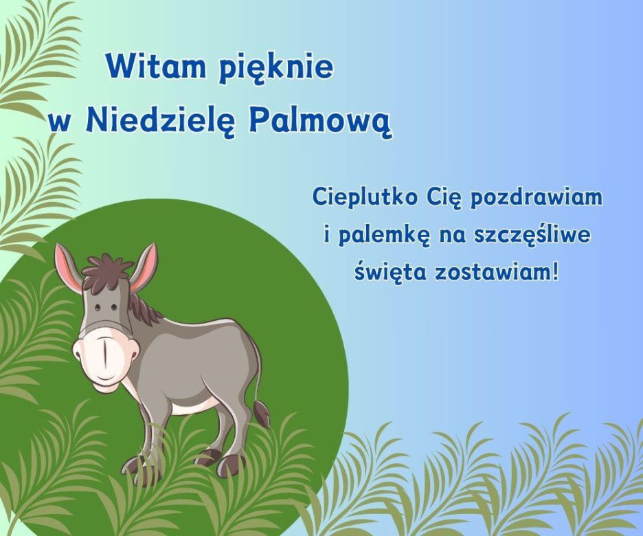 Niedziela Palmowa - kartka do wysłania