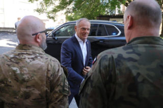 Donald Tusk i Władysław Kosiniak-Kamysz na Lubelszczyźnie. Premier zabrał głos w sprawie obiektu nad Polską