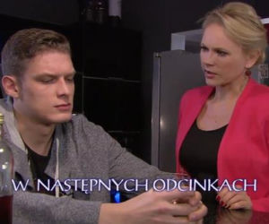 Na Wspólnej po wakacjach 2014. Ilona Zdybicka (Anna Samusionek), Maks (Adam Fidusiewicz)
