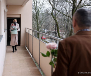 Agata Duda odwiedzała pana Marka. Szczególny powód 