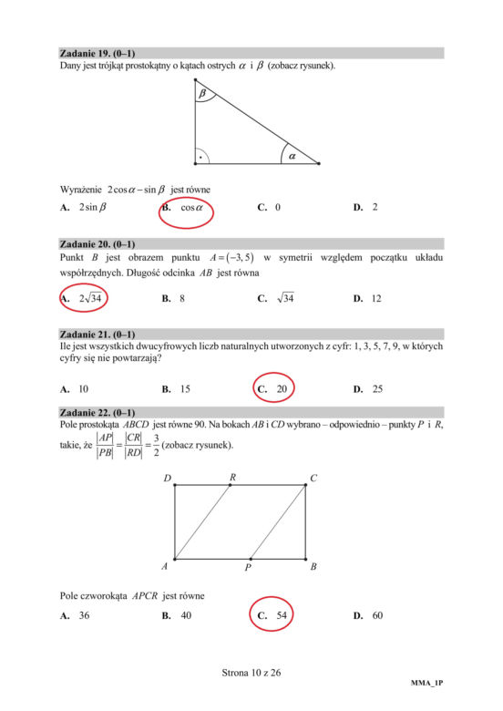 Matura 2020 ARKUSZE CKE z matematyki - poziom podstawowy! [ODPOWIEDZI]