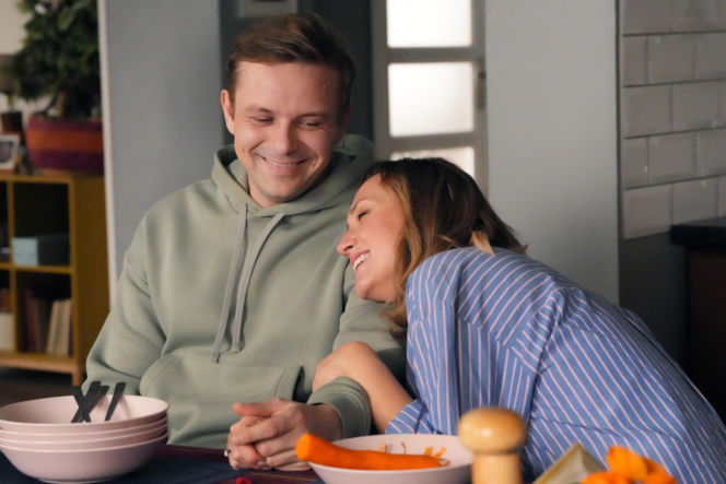 Barwy szczęścia, odcinek 3351: Asia (Anna Gzyra-Augustynowicz), Hubert (Marek Molak)