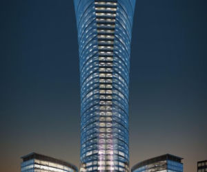Warszawski wieżowiec Warsaw Spire, zwyciężył w kategorii Wybitny Projekt Architektoniczny Roku