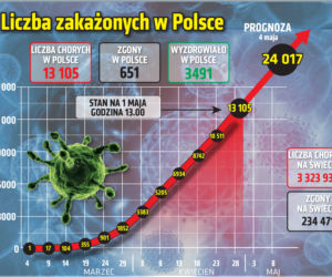 Koronawirus w Polsce, 01.052020, godz. 13:30