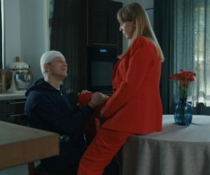 Barwy szczęścia, odcinek 3305. Łukasz (Michał Rolnicki), Agnieszka (Katarzyna Tlałka)