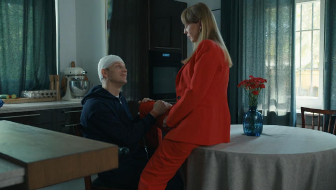 Barwy szczęścia, odcinek 3305. Łukasz (Michał Rolnicki), Agnieszka (Katarzyna Tlałka)