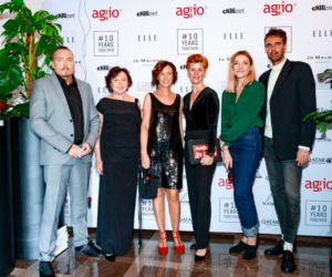 Agnieszka Drewnicka, Kamila Porczyk, Anna Popek na jubileuszu Agio Milano