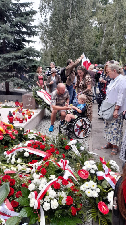 81. rocznica wybuchu Powstania Warszawskiego. Uroczystości przy pomniku Gloria Victis