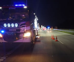 Wypadek na A1 w miejscowości Nierada