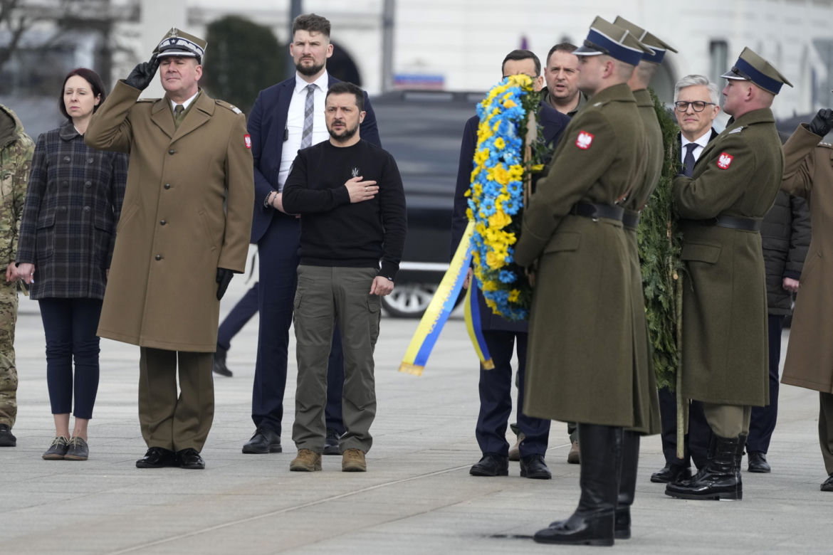 Zelensky na placu Piłsudskiego