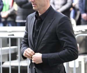 Robert Lewandowski na pogrzebie Jacka Magiery