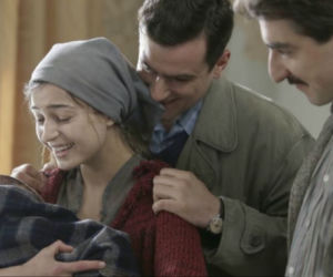 Czas honoru 7 sezon. Lena (Agnieszka Więdłocha), Janek (Antoni Pawlicki)