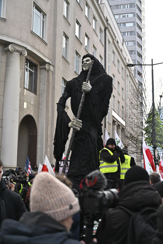 Protest rolników w Warszawie (3.01.2025)