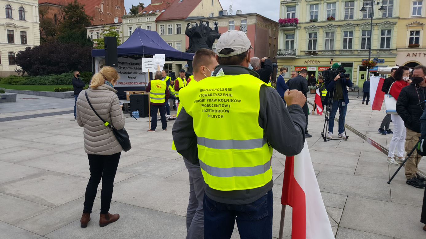 Protest rolników w Bydgoszczy 