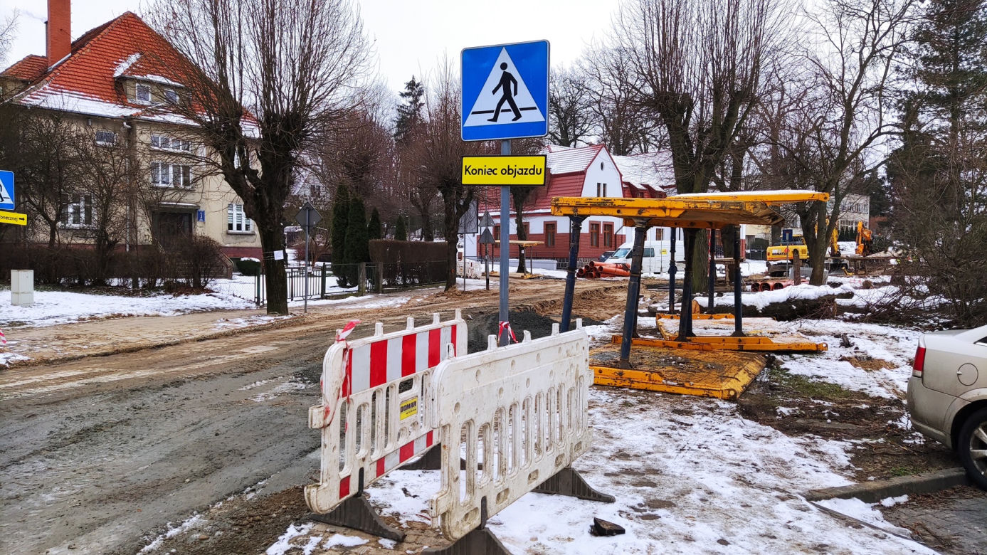 Trwają prace drogowe w Połczynie-Zdroju